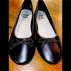 Zoē & Zac black 🖤 ballerina flats kids SZ 4.5